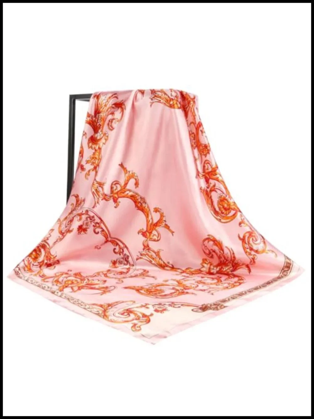 3 Pcs Silk Like Large Square Hair Scarves for Women 35 Inch Head Wraps Bandanas